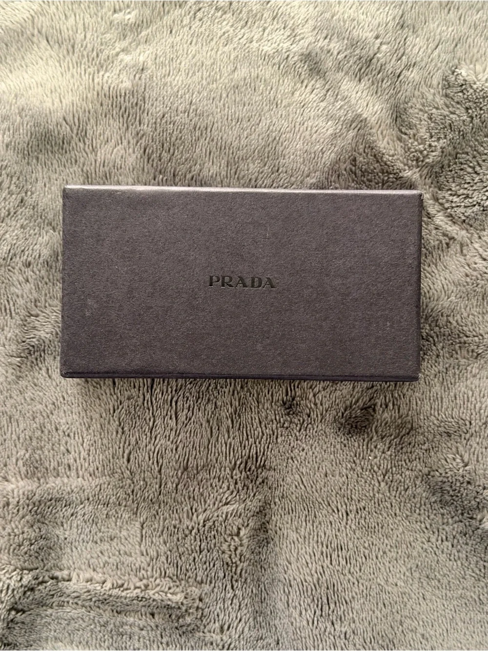 Prada triangular keyring